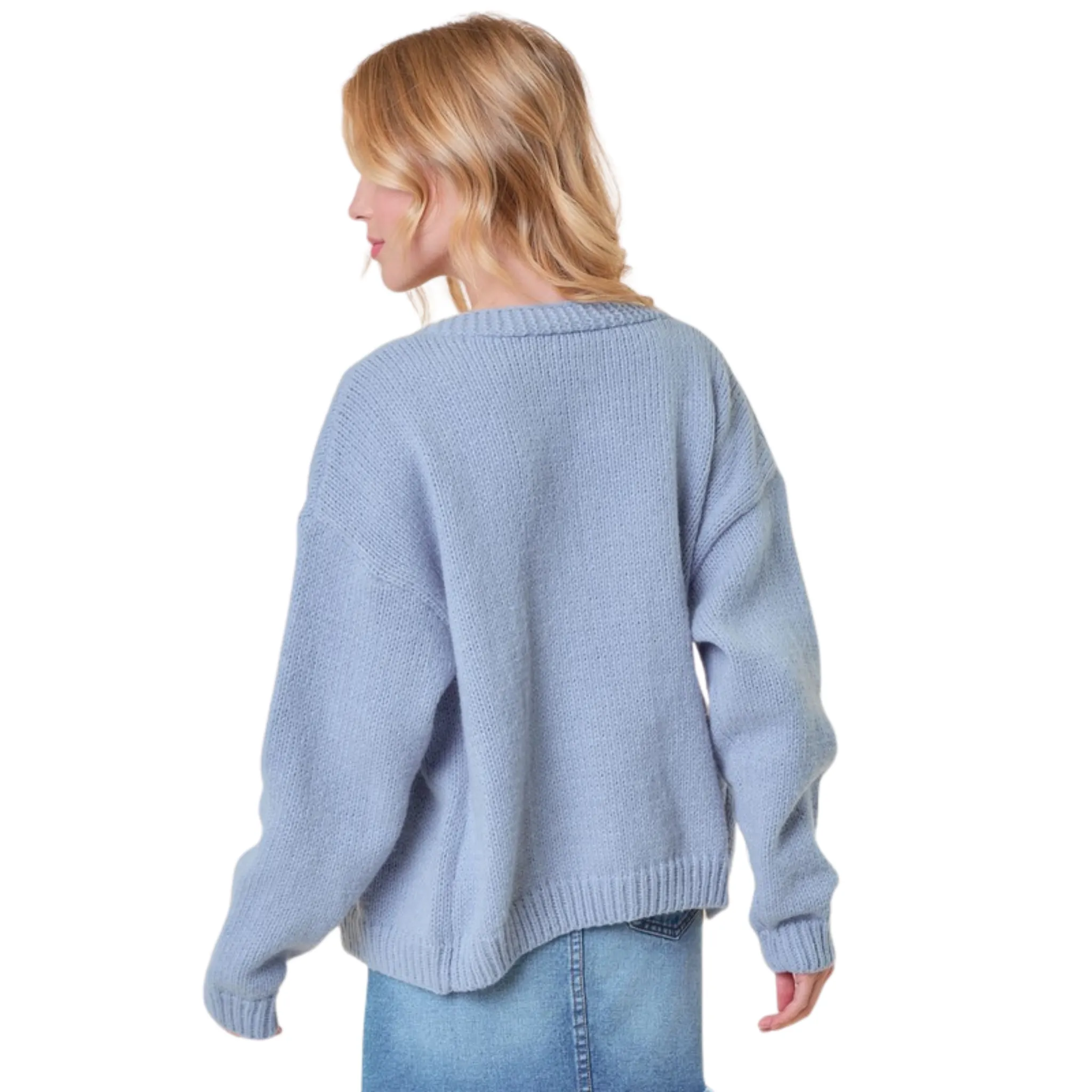 3D Patched Floral Cardigan