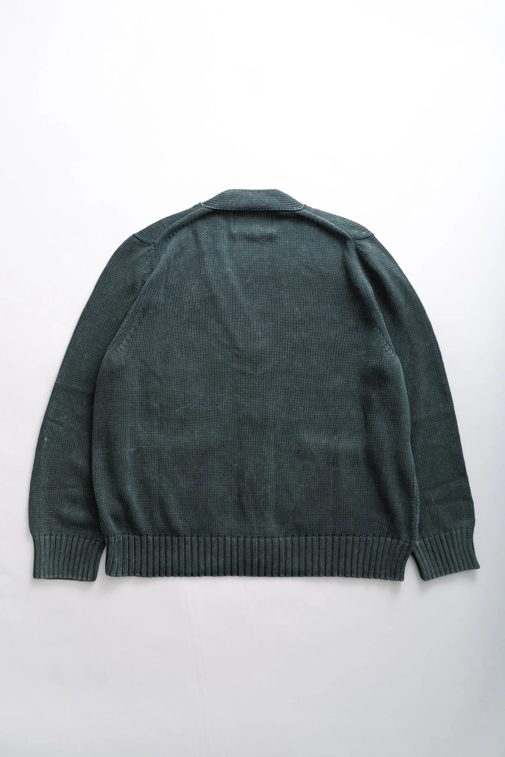 ACID WASH CARDIGAN - GREEN