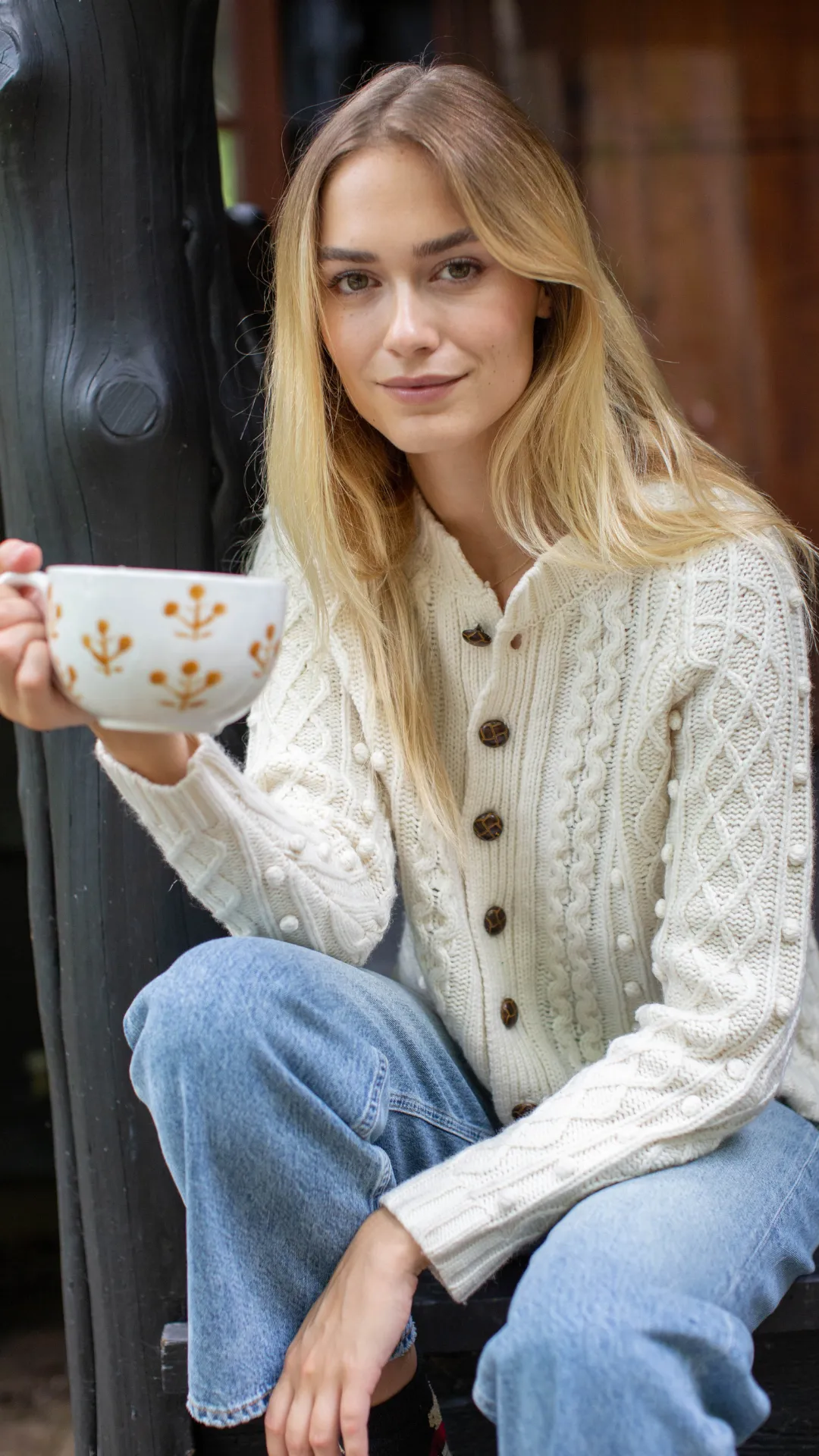 Alexa Cardigan - Ivory