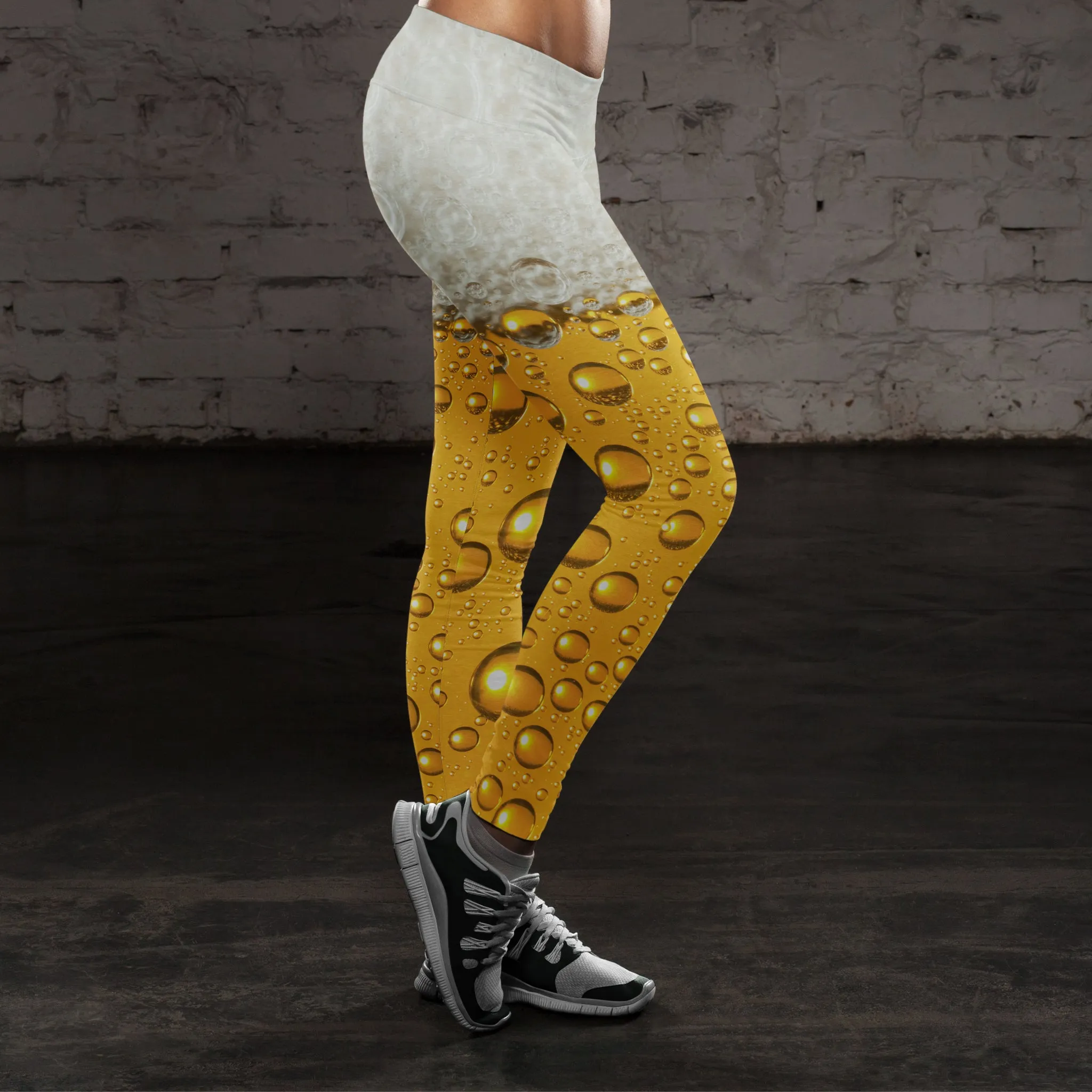 Beer Bubbles and Foam Leggings
