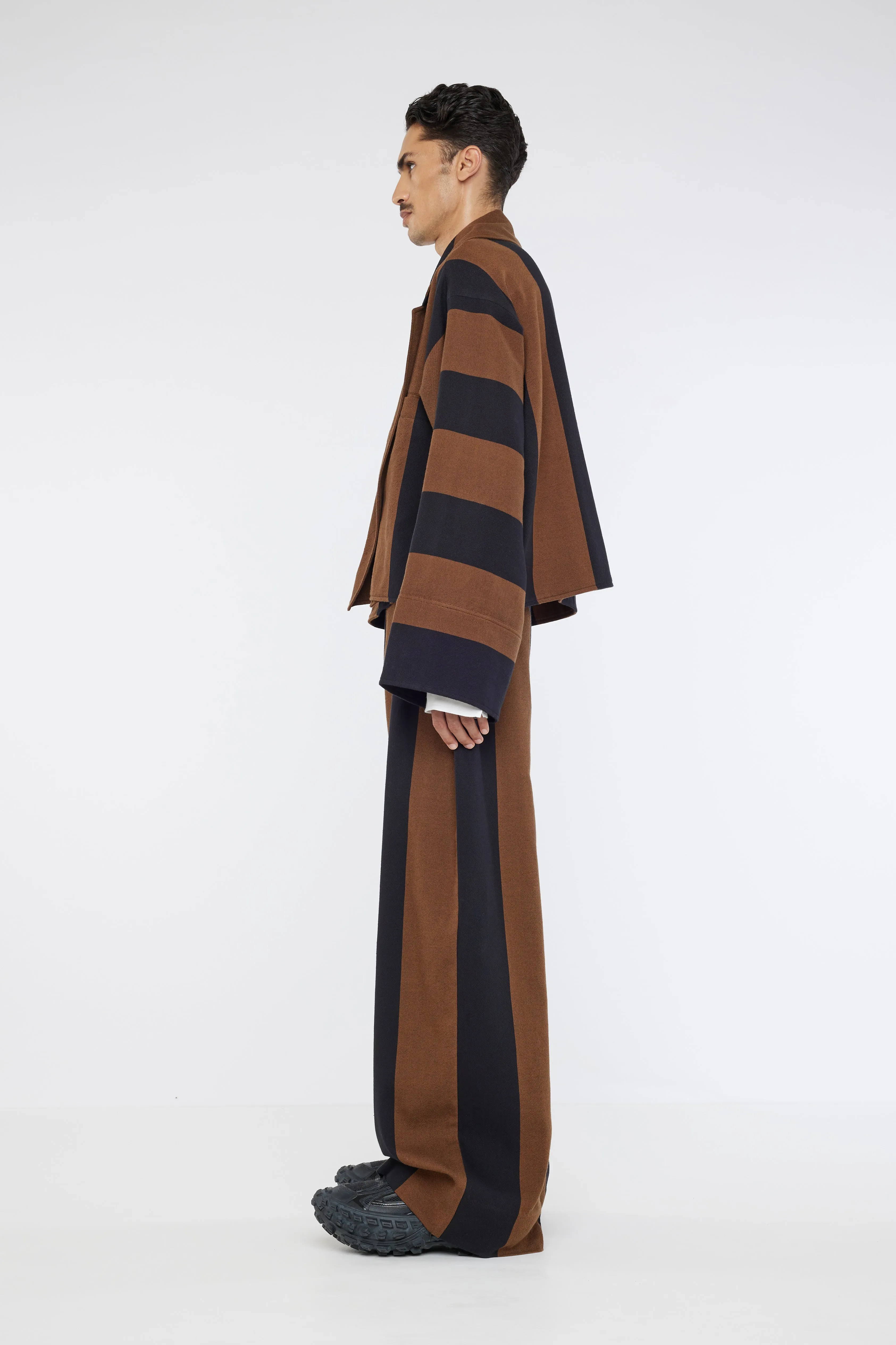 CROPPED JACKET - STRIPE 14