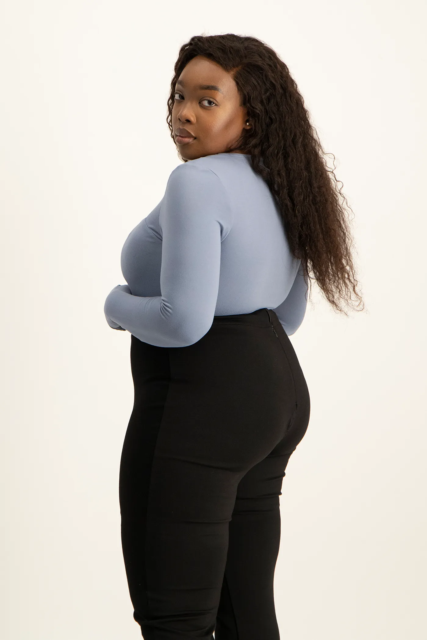 Giana Square Neck Bodysuit - Flintstone