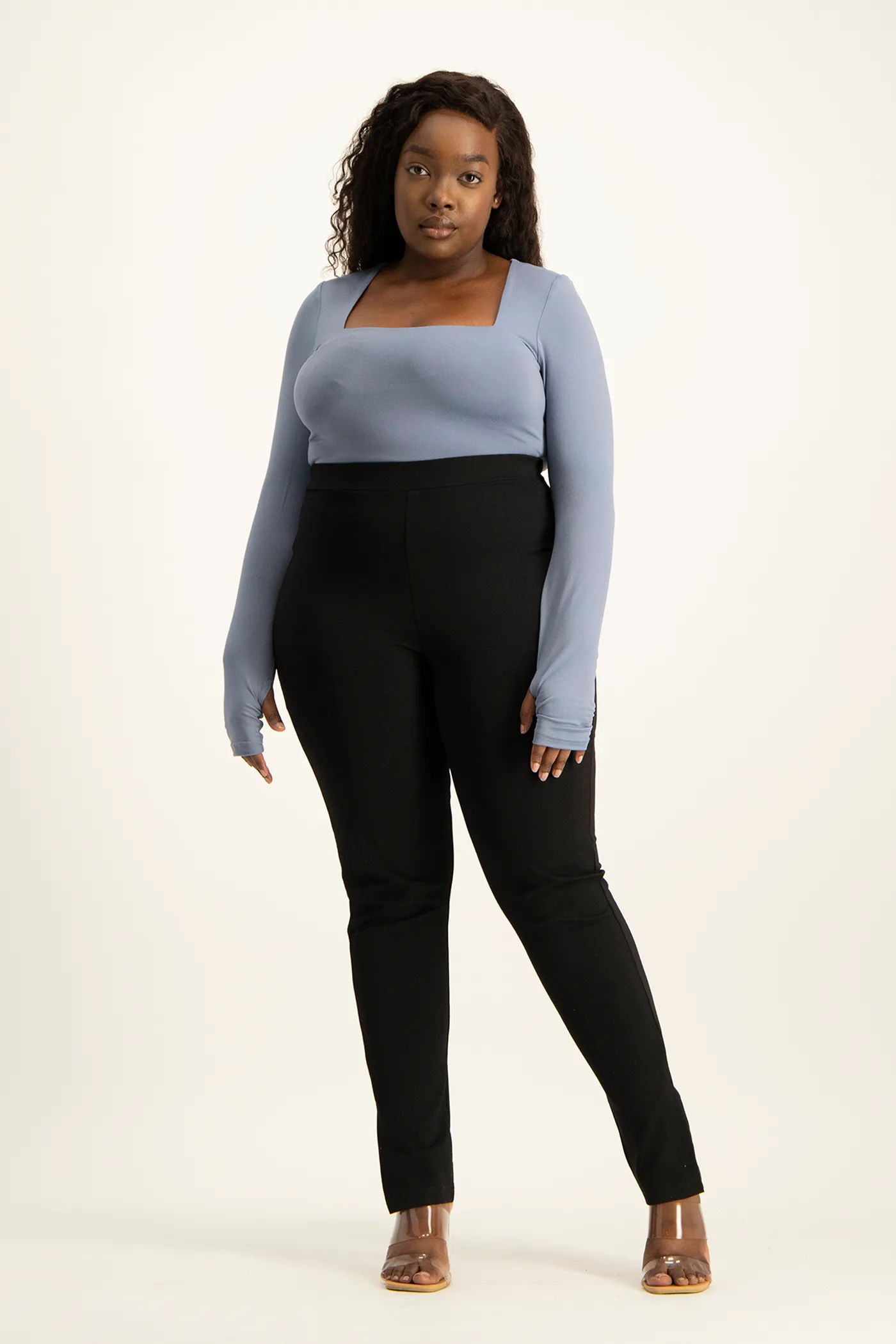 Giana Square Neck Bodysuit - Flintstone