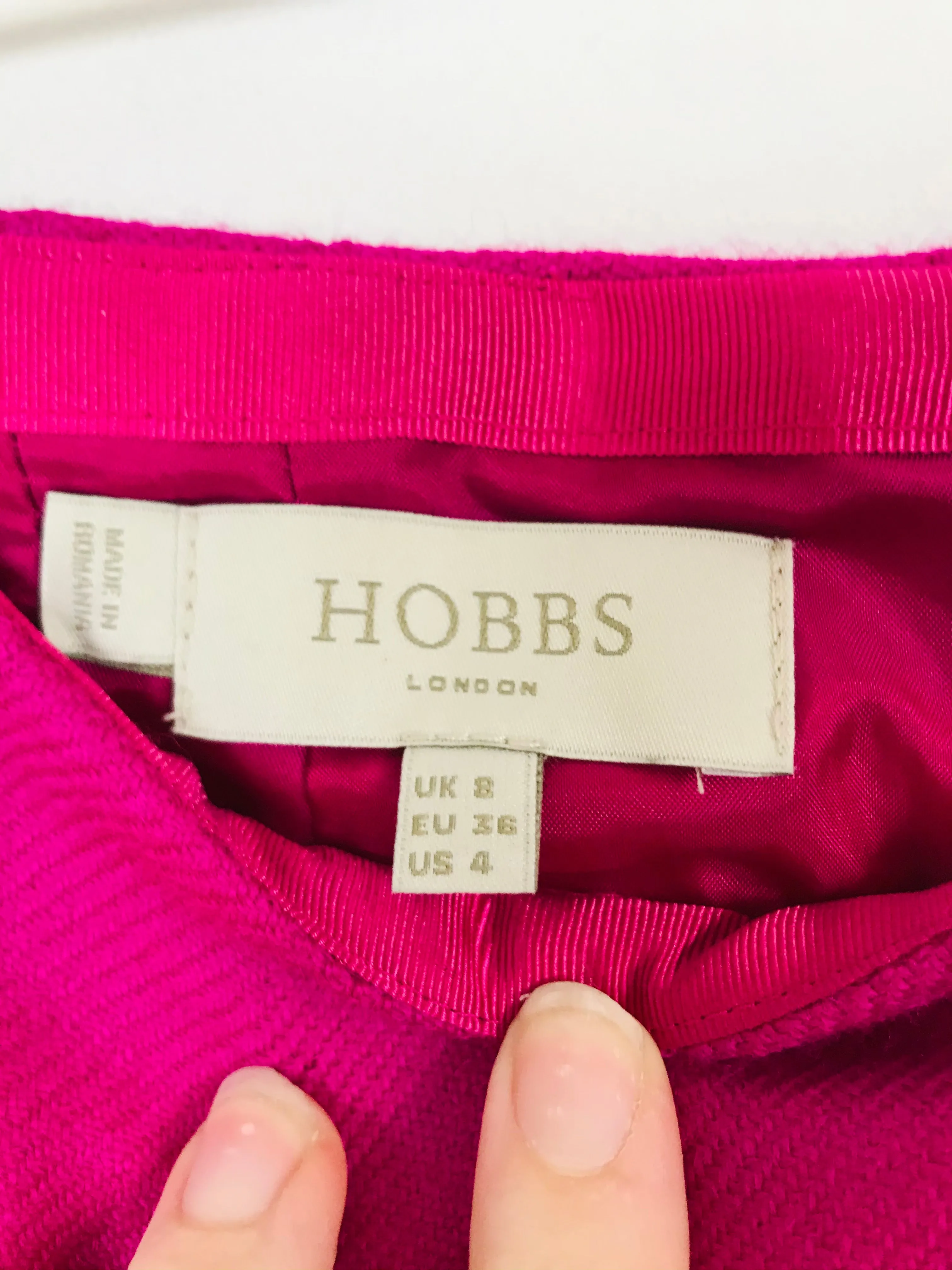 Hobbs Women’s Pencil Mini Skirt | UK8 | Pink