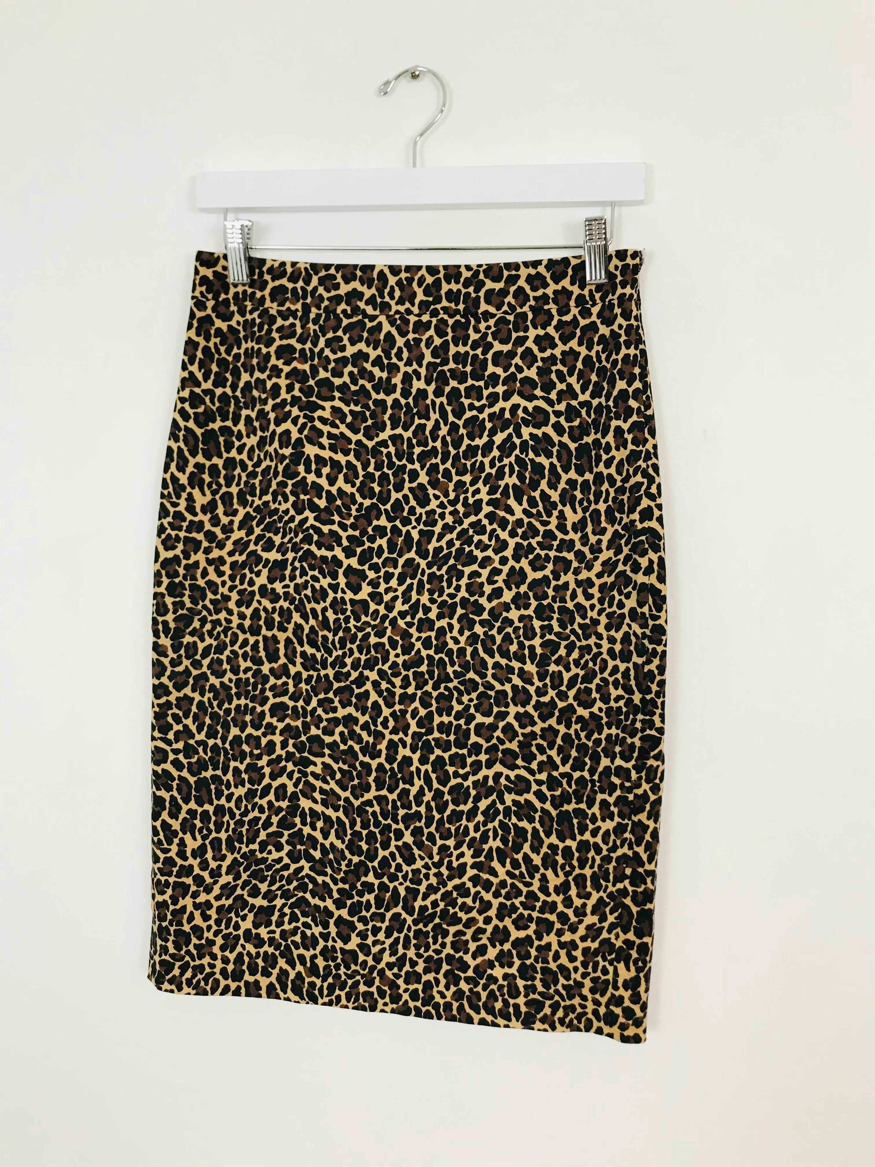 J.Crew Leopard Print Pencil Skirt | UK6-8 | Brown
