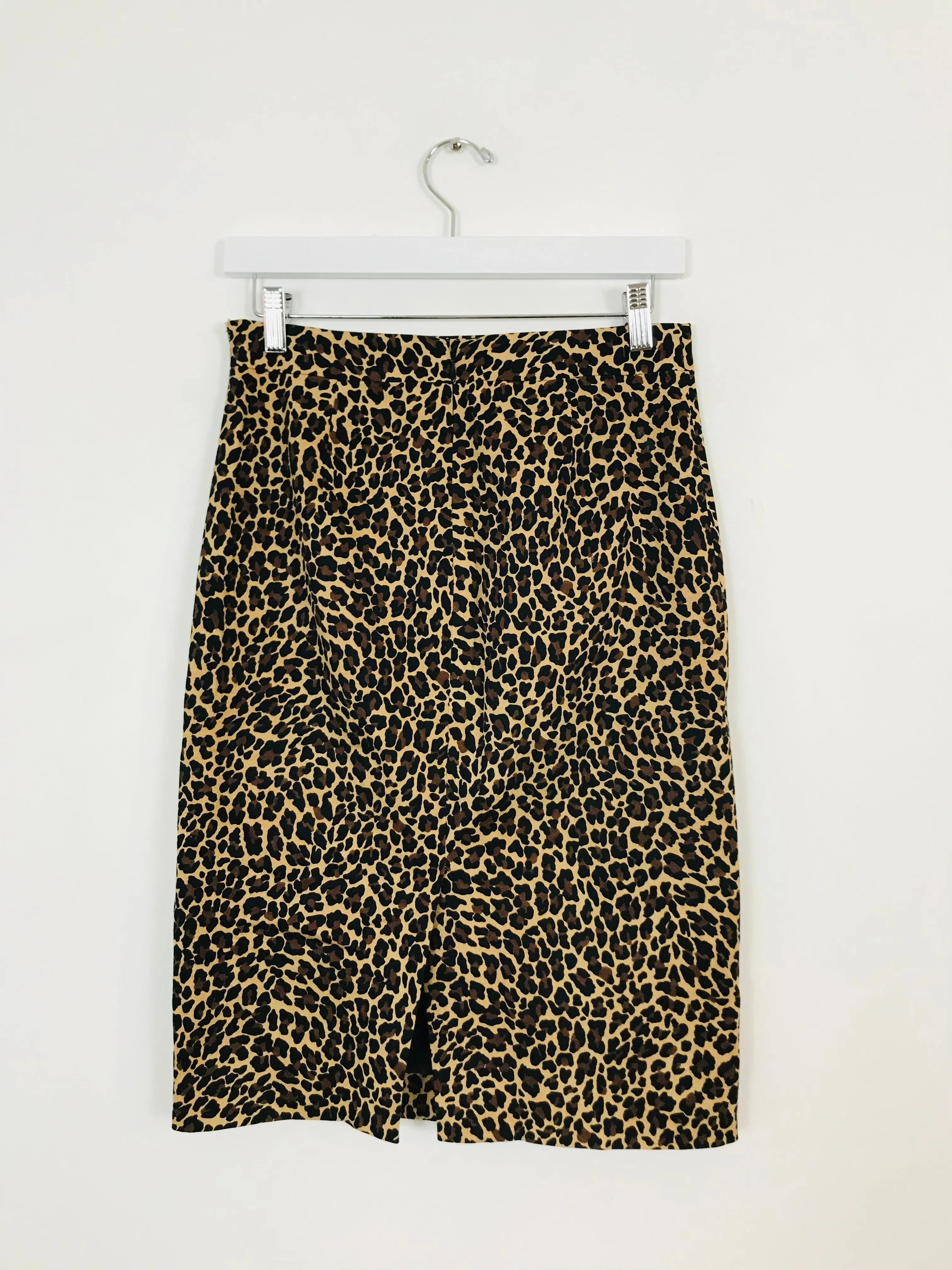 J.Crew Leopard Print Pencil Skirt | UK6-8 | Brown