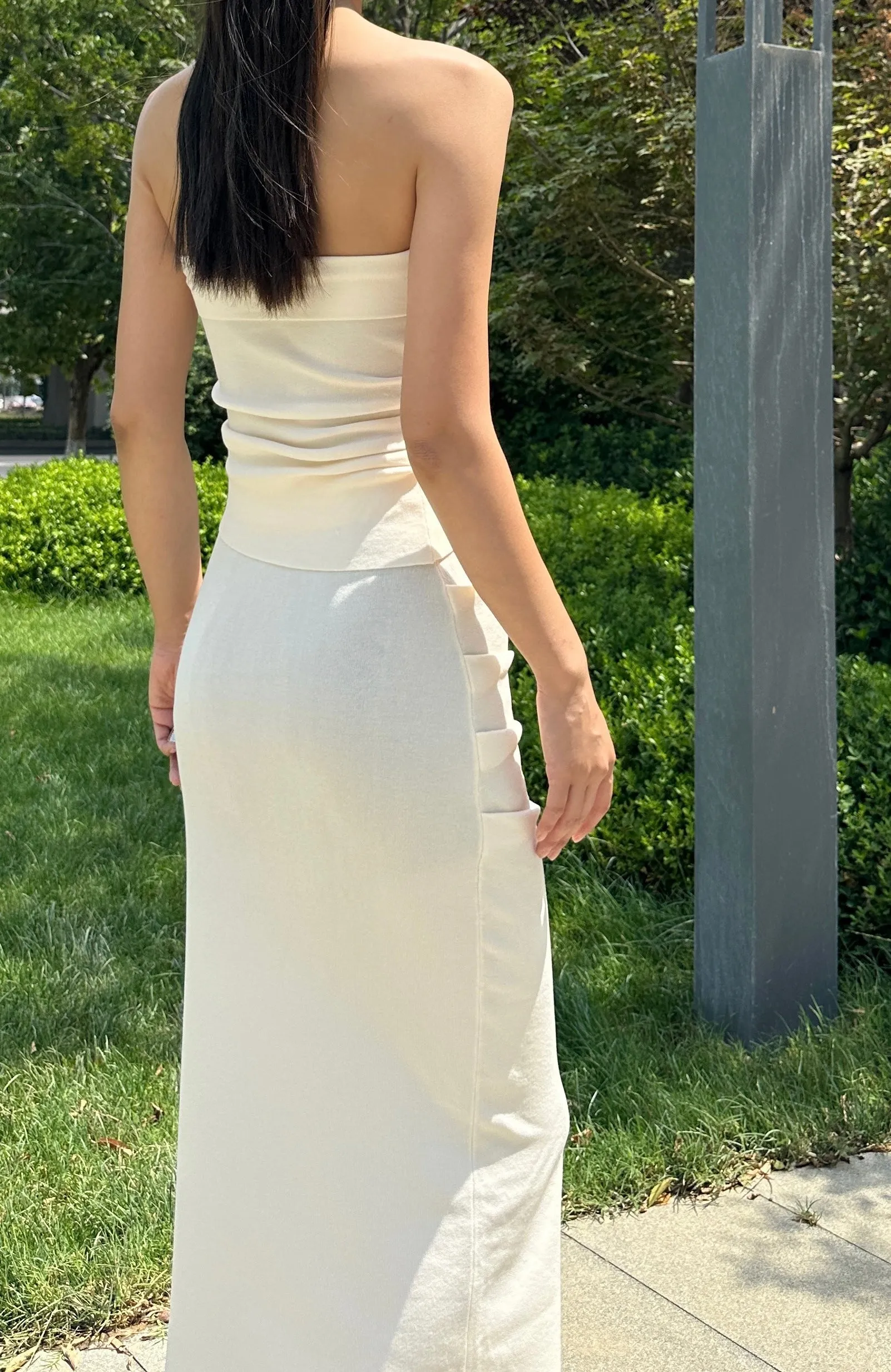 【Lumi Signature】Knitted Tube Top   Knitted Skirt Set (20 HKD Cheaper)