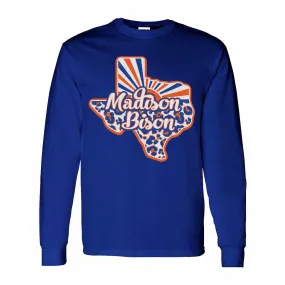 Madison Bison - Texas Sunray Long Sleeve T-Shirt