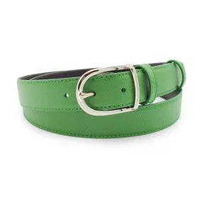 Narrow Emerald Green Novak Dauphin Prong Belt