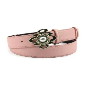 Narrow Pastel Pink Novak Style Cloud Belt