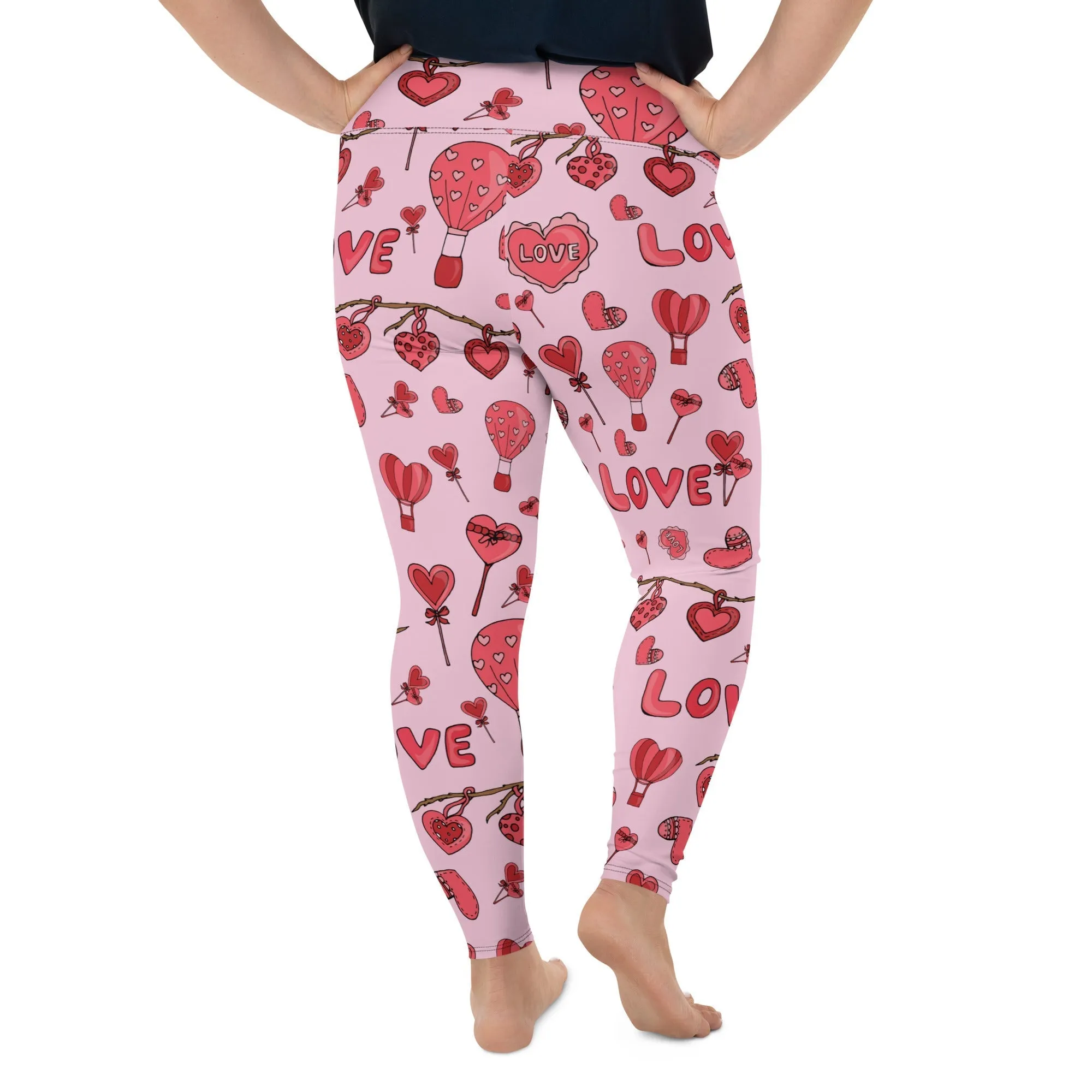 Pink Love Plus Size Leggings