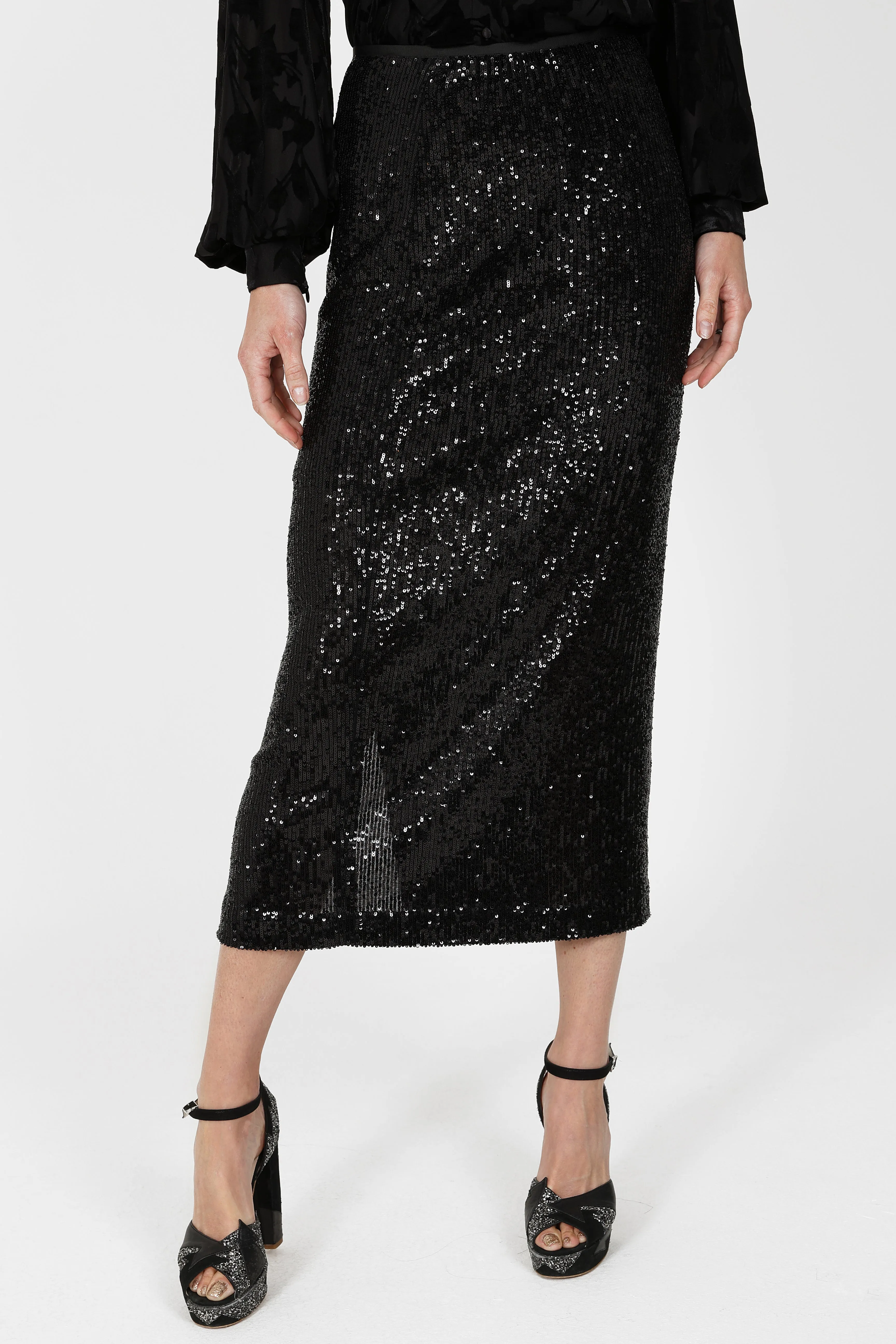 Sirens-Madrid Skirt black sequins