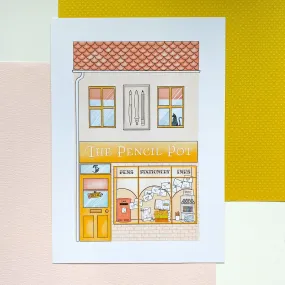 The Pencil Pot Shop A4 print