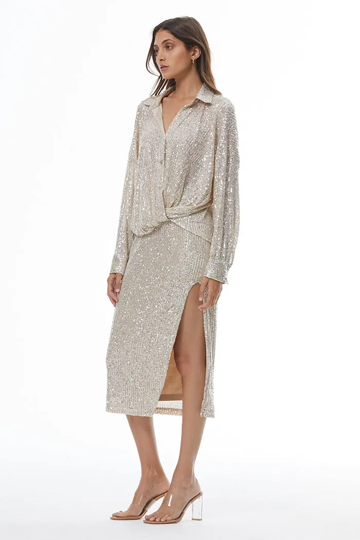 Tourist Sequin Top // Champagne ~ NO RETURNS