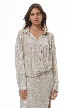 Tourist Sequin Top // Champagne ~ NO RETURNS