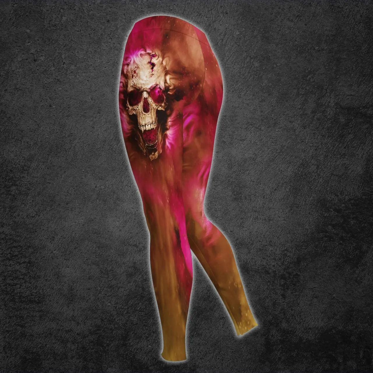 Vintage Ancient Skull Artwork Print Combo Hoodie And Leggings
